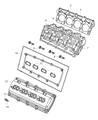 2005 Dodge Durango Cylinder Head Diagram - 53021608BK