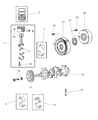Dodge Intrepid Crankshaft Thrust Washer Set Diagram - 4796543