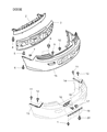 2001 Dodge Stratus Bumper Diagram - MR516341