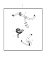 2007 Dodge Caliber Radiator Hose Diagram - 5058492AB