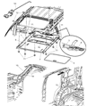 2002 Jeep Liberty Sunroof Diagram - 5066892AA