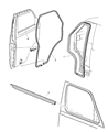 Dodge Ram Wagon Door Seal Diagram - 55346676AG