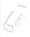 Dodge Windshield Diagram - 68102840AB
