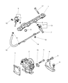 2002 Dodge Stratus Fuel Rail Diagram - MR420623