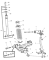 Chrysler Crossfire Coil Spring Insulator Diagram - 5102307AA
