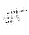Jeep Transfer Case Output Shaft Snap Ring Diagram - 68384521AA