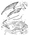 Jeep Grand Cherokee Hood Latch Diagram - 55396247AC