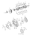 Ram Crankshaft Timing Gear Diagram - 5086726AB