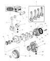 Jeep Grand Cherokee Piston Ring Set Diagram - 4864046