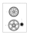 2005 Chrysler PT Cruiser Wheel Cover Diagram - 5066120AA