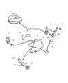 Chrysler Clutch Master Cylinder Diagram - 5098009AA