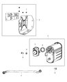 2012 Jeep Liberty Vapor Canister Diagram - 5147071AB