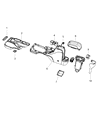 Jeep Center Console Base Diagram - 1UB66VT9AA