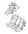 2006 Chrysler PT Cruiser Seat Belt Diagram - 1AK48BD5AB