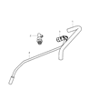 Dodge Neon Air Intake Coupling Diagram - 5045021AA