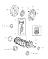 Chrysler Sebring Crankshaft Thrust Washer Set Diagram - 4856736AB