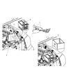 Ram Dakota Battery Tray Diagram - 55359973AF