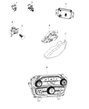 Dodge Challenger A/C Switch Diagram - 68184926AB