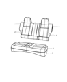 2012 Jeep Compass Seat Cover Diagram - 1RS38DK7AA