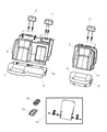 2010 Dodge Ram 1500 Seat Cover Diagram - 1NN66XDVAA