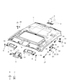 2017 Dodge Challenger Sun Visor Diagram - 6KM08DX9AA