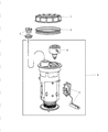 Dodge Durango Fuel Level Sensor Diagram - 5010363AB