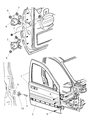 Jeep Commander Door Hinge Diagram - 55369195AB
