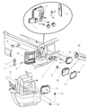 Jeep Cherokee Headlight Diagram - 55055298AE