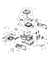 Ram Center Console Base Diagram - 1NN142X9AB