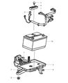 Jeep Grand Cherokee Battery Tray Diagram - 55137183AC