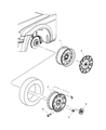 Dodge Magnum Wheel Cover Diagram - 4895899AB