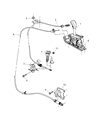 2004 Jeep Liberty Shift Cable Diagram - 52109748AA