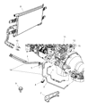 2005 Dodge Ram 2500 Transmission Oil Cooler Hose Diagram - 52028918AI