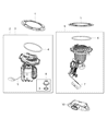 Jeep Fuel Pump Seal Diagram - 55366298AA