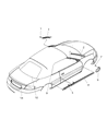 2004 Chrysler Sebring Door Moldings Diagram - SZ40AP4AA
