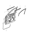Dodge Durango Door Seal Diagram - 55399160AA