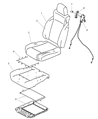 2005 Jeep Wrangler Seat Cushion Diagram - 5093575AA