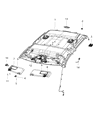 Ram 2500 Sun Visor Diagram - 6NX59BD1AA