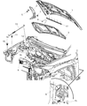 Jeep Compass Hood Latch Diagram - 5160032AC