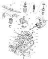 2002 Chrysler PT Cruiser Sway Bar Bushing Diagram - 4656597AA