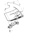 Dodge Wiper Pivot Diagram - 68020718AA