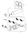 2017 Ram 2500 Fuel Tank Strap Diagram - 68139897AB