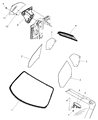 Chrysler PT Cruiser Window Regulator Diagram - 5067286AC