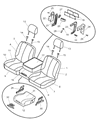 2002 Dodge Ram 1500 Seat Cushion Diagram - WM371DVAA