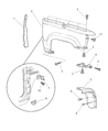Jeep Grand Cherokee Fender Diagram - 55031835