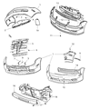 Dodge Neon Air Deflector Diagram - 5288555AB