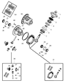 Ram 1500 Classic Automatic Transmission Output Shaft Seal Diagram - 68056356AA