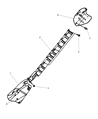 2002 Chrysler PT Cruiser Exhaust Heat Shield Diagram - 5278712AA