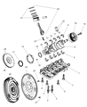 Dodge Durango Piston Ring Set Diagram - 5012364AC