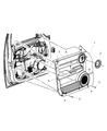 2009 Jeep Liberty Armrest Diagram - 1NH631DVAA